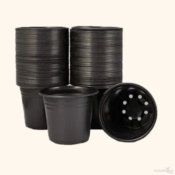 Black Thermoform Pot 8 inch (Set of 20)