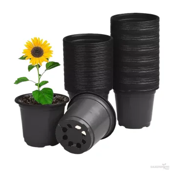 Black Thermoform Pot 4 inch (Set of 20)