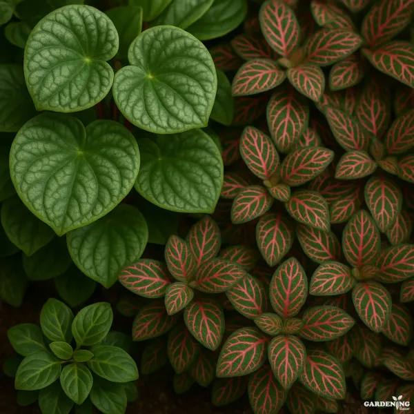 Fittonia 6 Combo and peperomia 6 Combo (Each different Plants)
