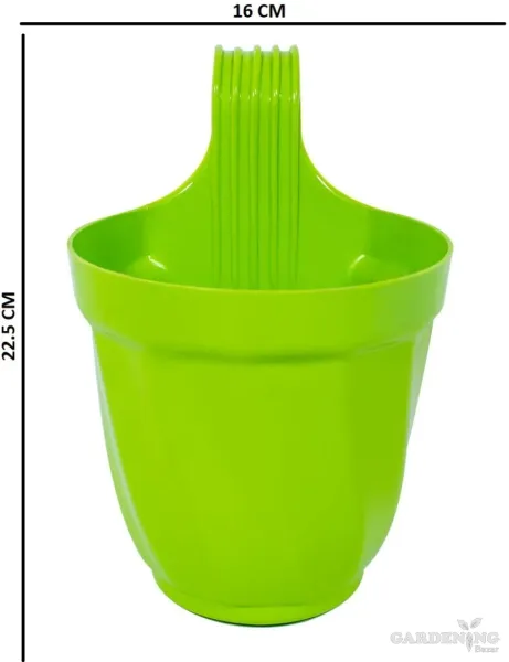 Lotus Plant Container Set (Pack of 2, Plastic)